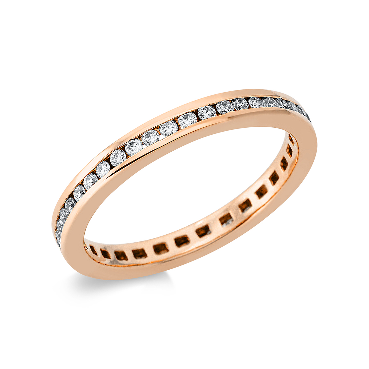 Infinity Memoire Ring  18kt Rotgold mit 0,39ct Diamanten