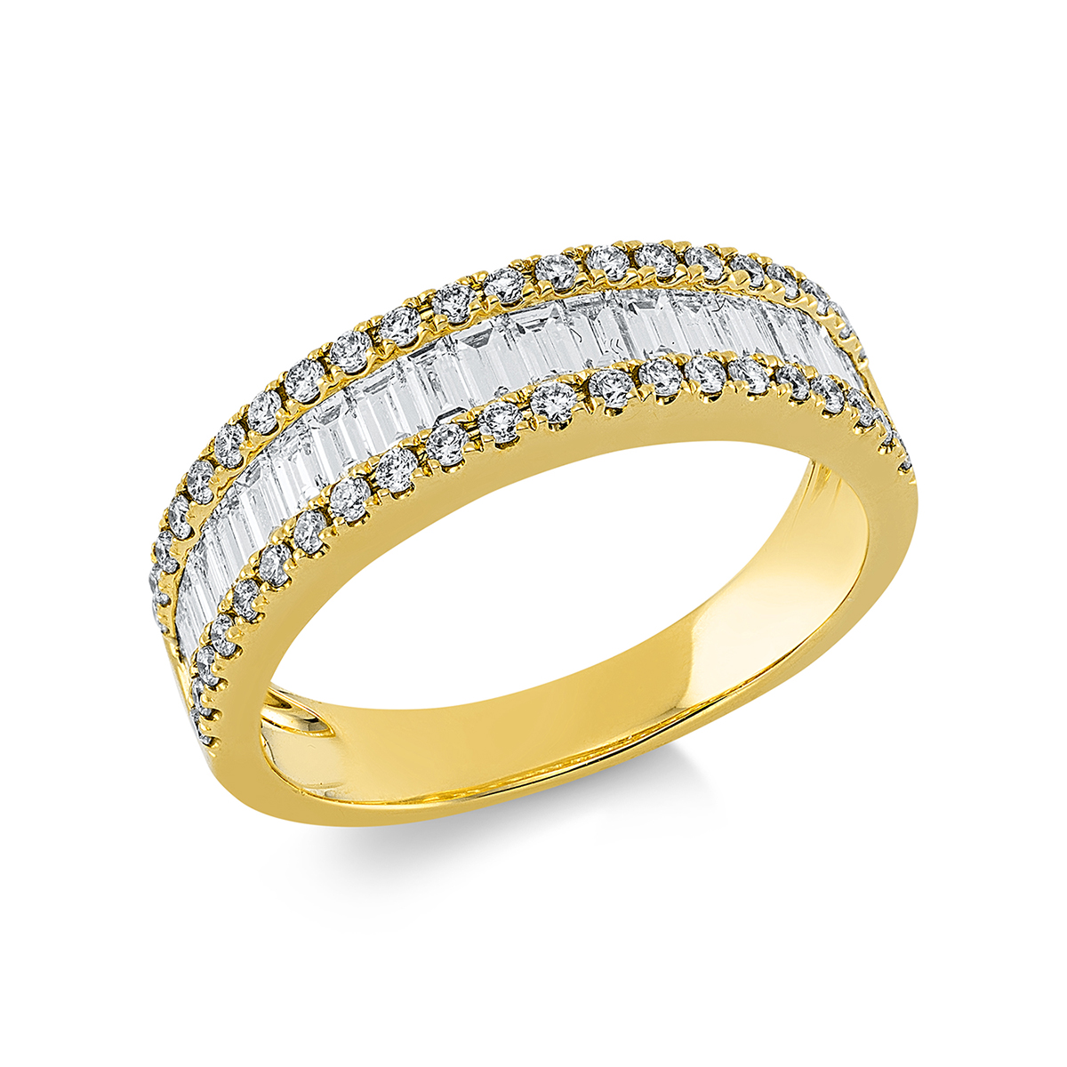 Ring  18kt Gelbgold mit 0,88ct Diamanten