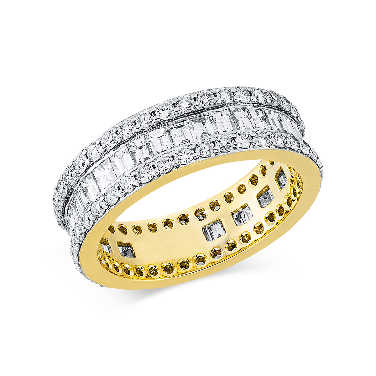 Ring  18kt Gelbgold mit 2,80ct Diamanten