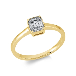 Ring  18kt Gelbgold mit 0,39ct Diamanten