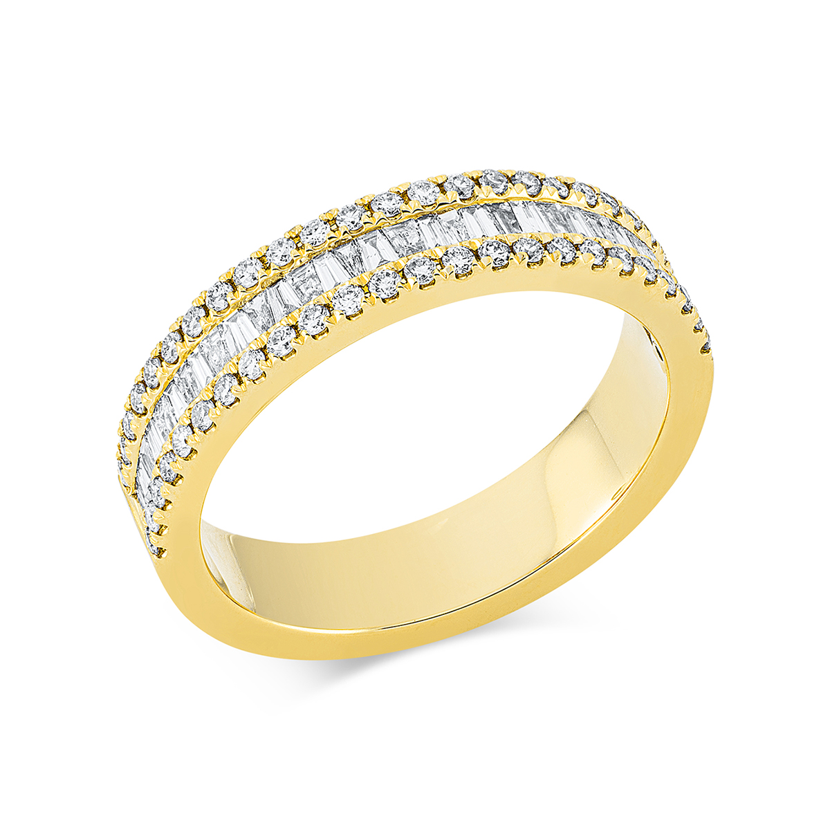 Ring  18kt Gelbgold mit 0,70ct Diamanten