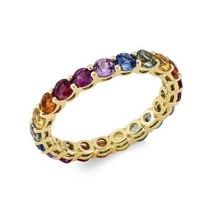 Rainbow Ring  18kt Gelbgold mit Farbstein