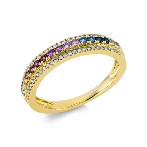 Farbstein Ring   18kt Gelbgold 