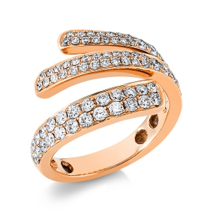 Pavé Ring  18kt Rotgold mit 1,16ct Diamanten