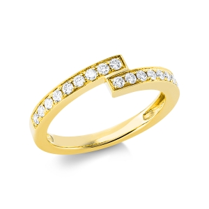 Ring  18kt Gelbgold mit 0,33ct Diamanten