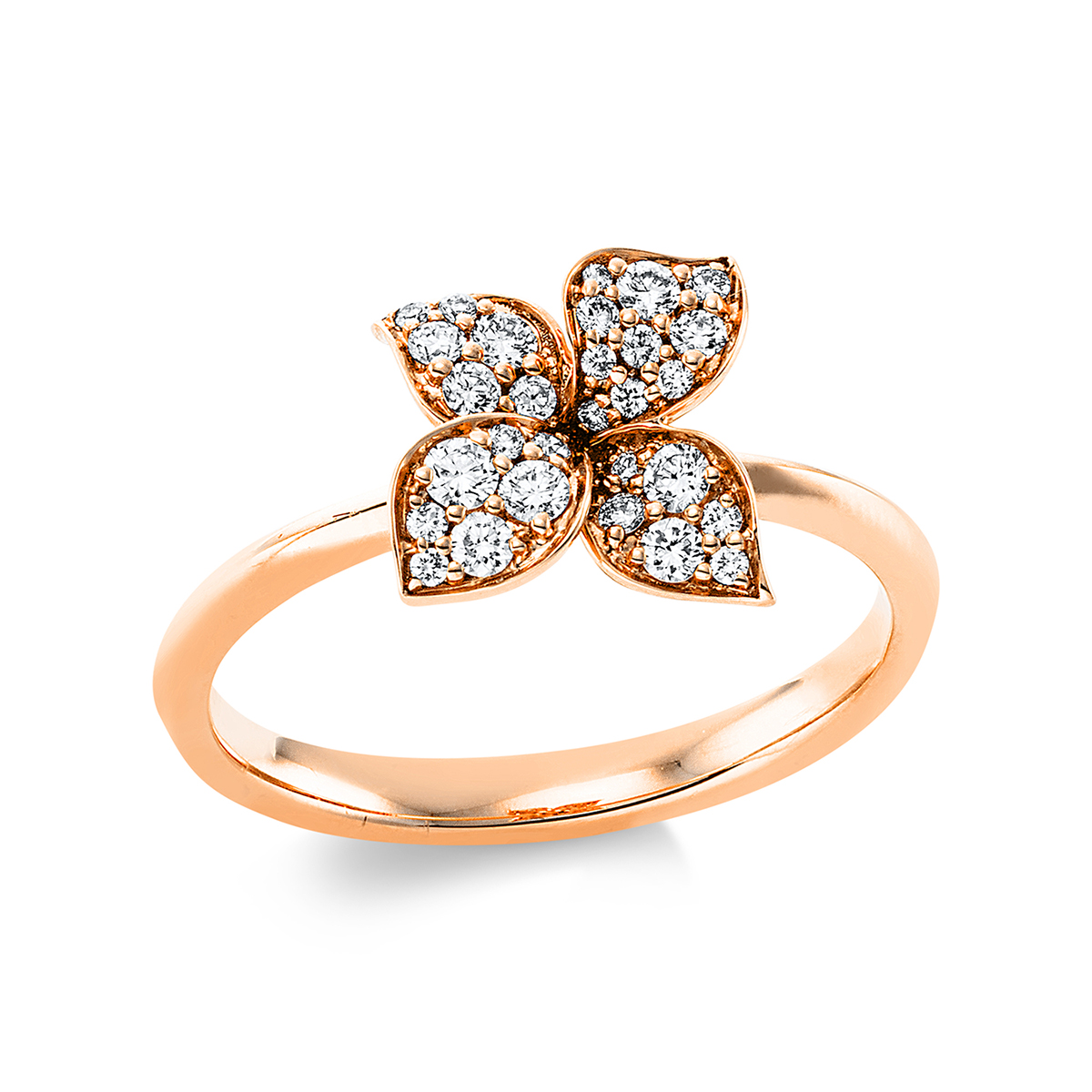 Ring 18 kt RG Blumen