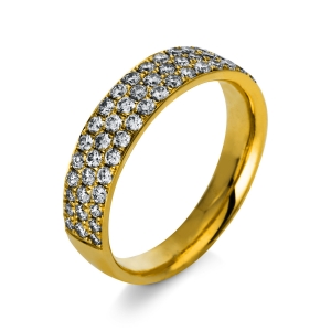 Pavé Ring  18kt Gelbgold mit 0,87ct Diamanten