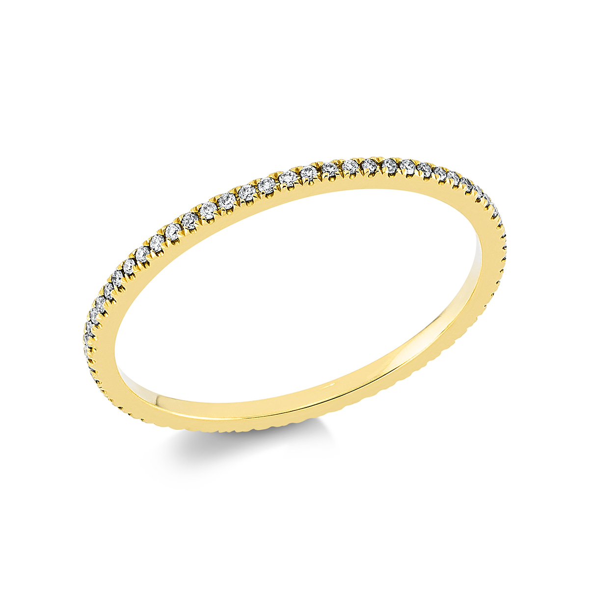 Infinity Memoire Ring  18kt Gelbgold mit 0,14ct Diamanten