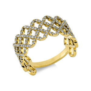 Ring  18kt Gelbgold mit 0,55ct Diamanten