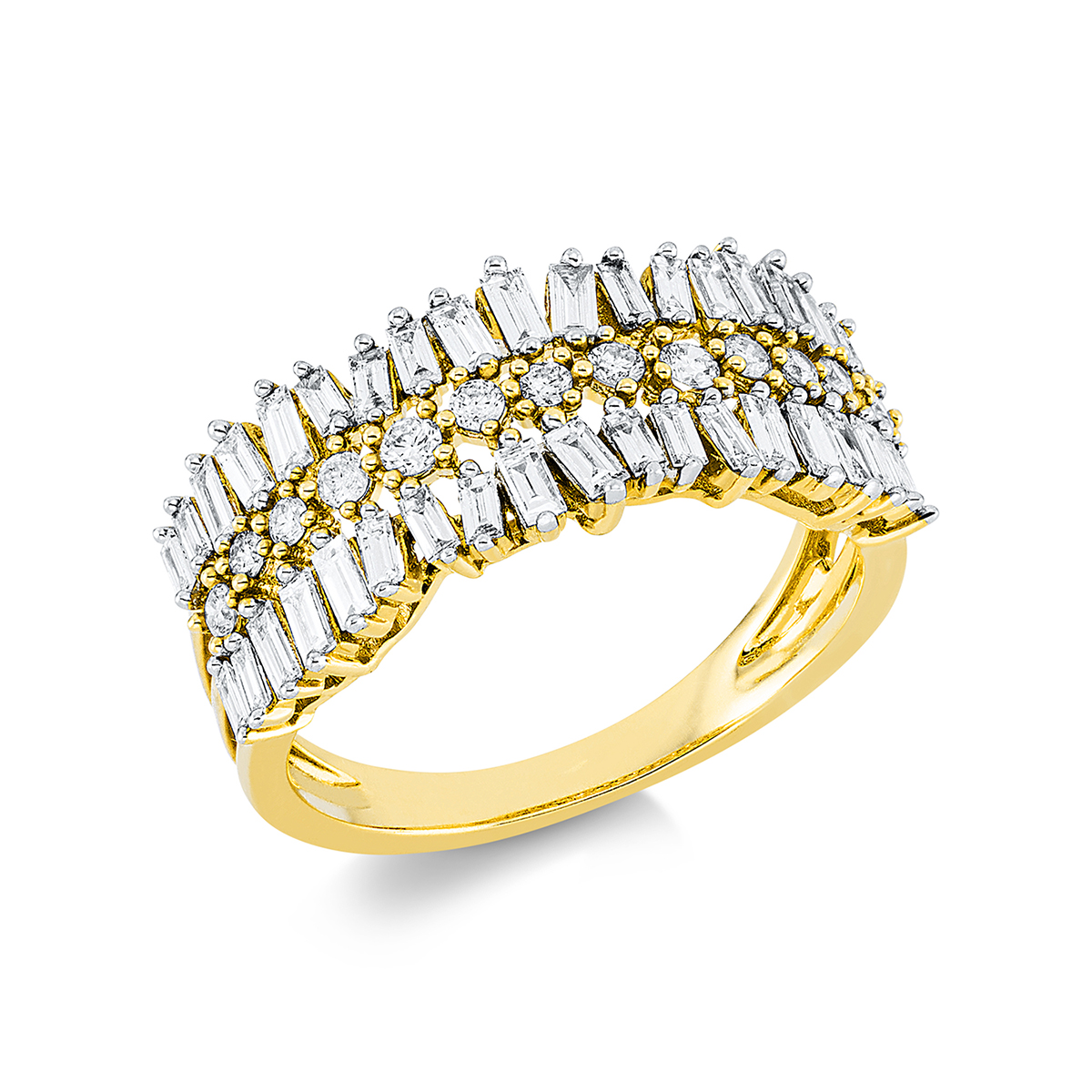 Ring  18kt Gelbgold mit 0,95ct Diamanten