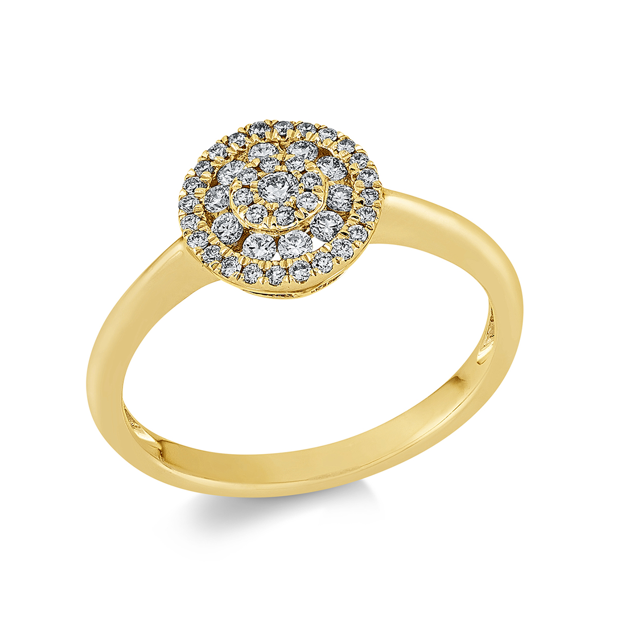 Ring  18kt Gelbgold mit 0,30ct Diamanten