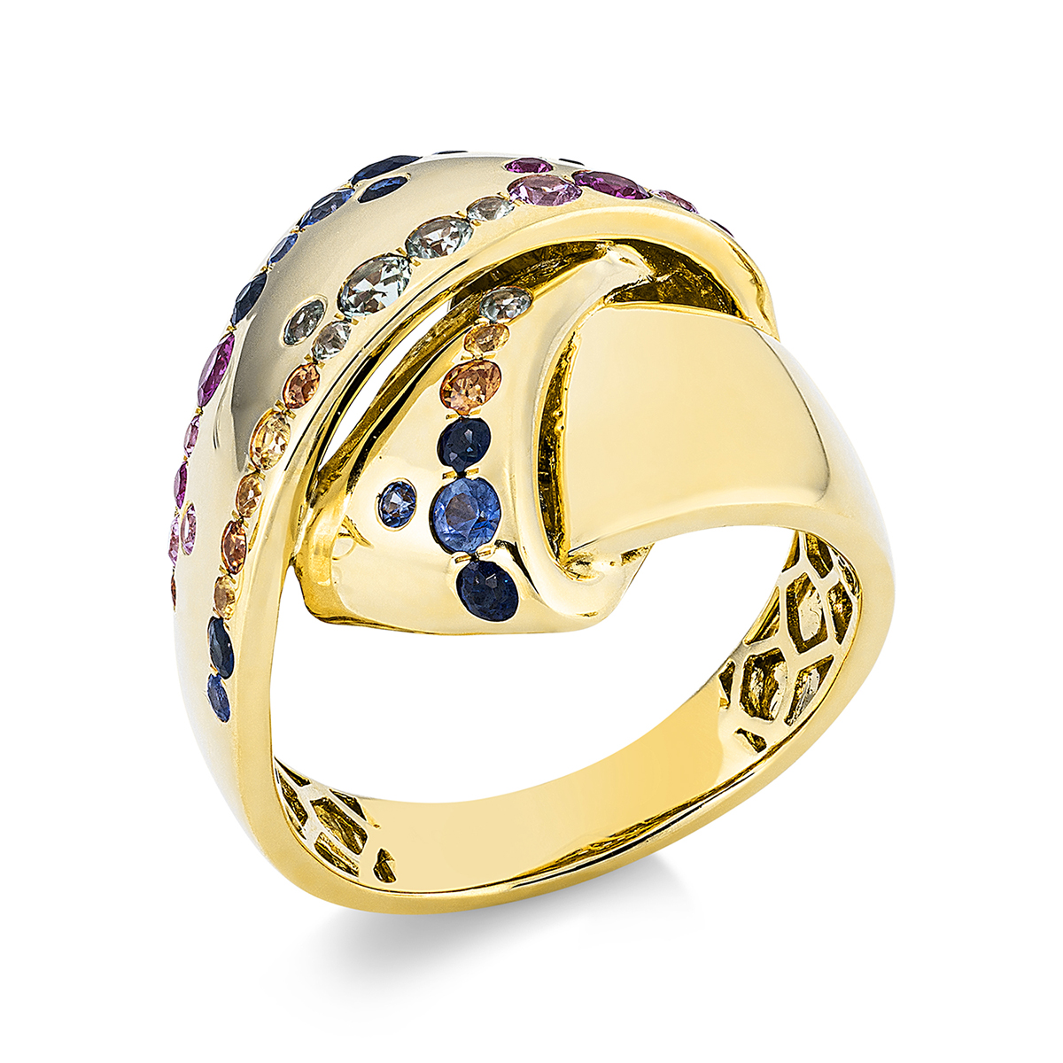 Farbstein Ring   18kt Gelbgold 