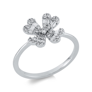 Ring 18 kt WG Blume