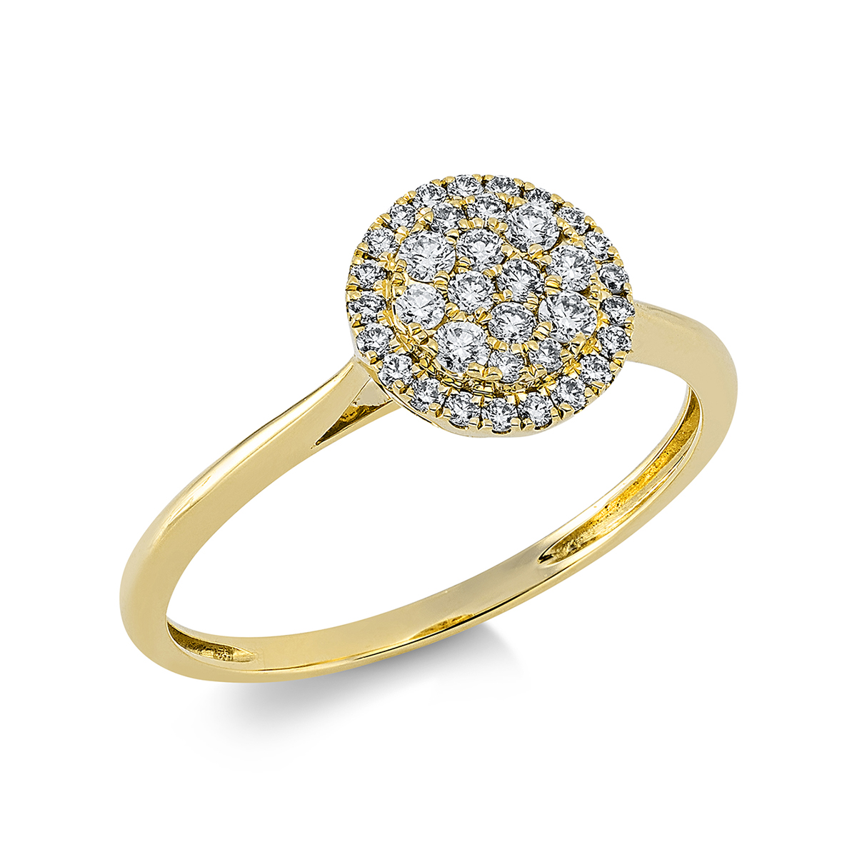 Ring  18kt Gelbgold mit 0,25ct Diamanten