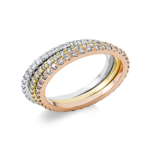 Infinity Memoire Ring  18kt Weißgold / Gelbgold / Rotgold mit 1,20ct Diamanten