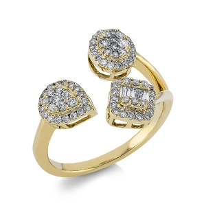 Ring  18kt Gelbgold mit 0,63ct Diamanten