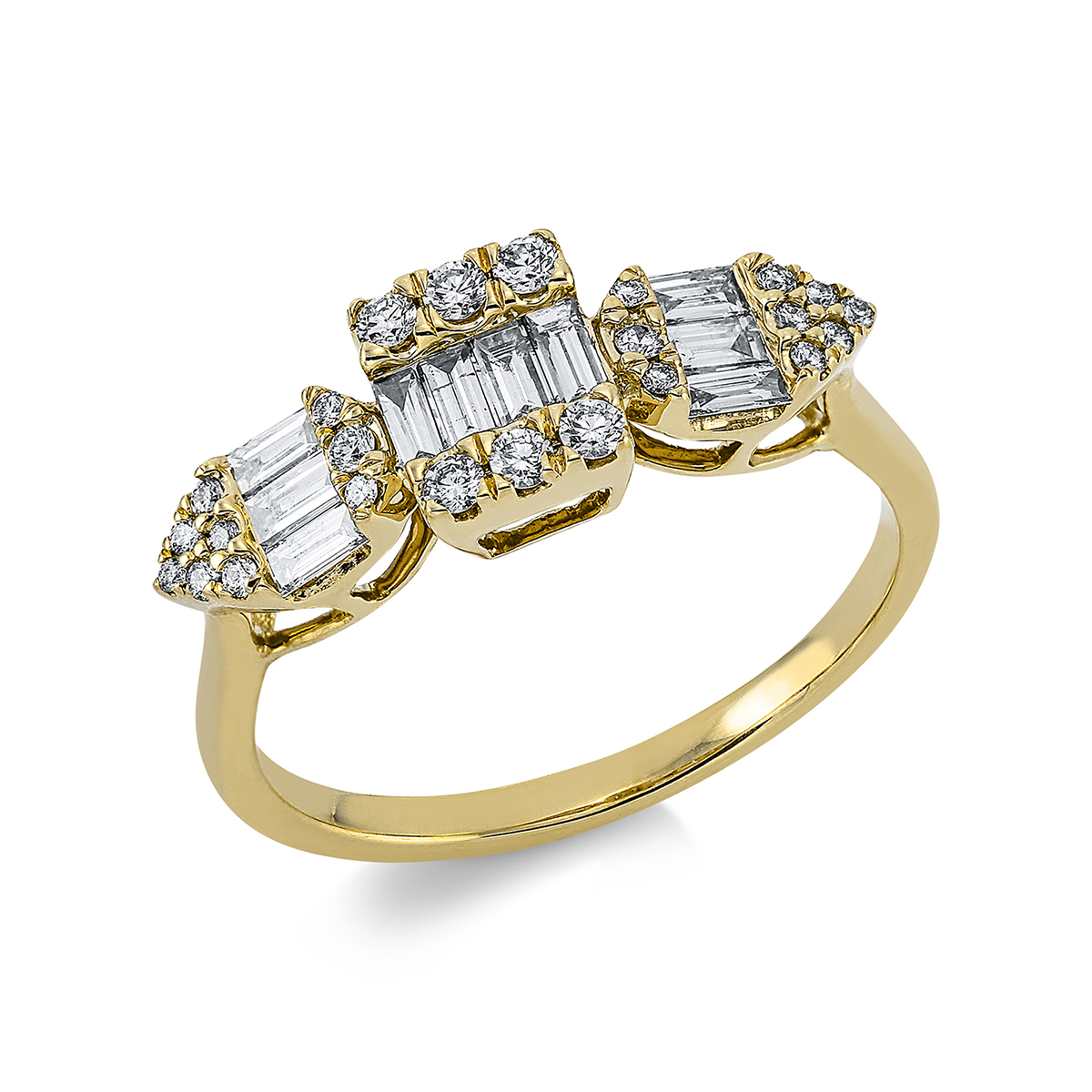 Ring  18kt Gelbgold mit 0,62ct Diamanten