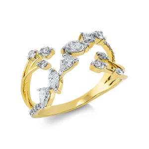 Ring  18kt Gelbgold mit 0,63ct Diamanten