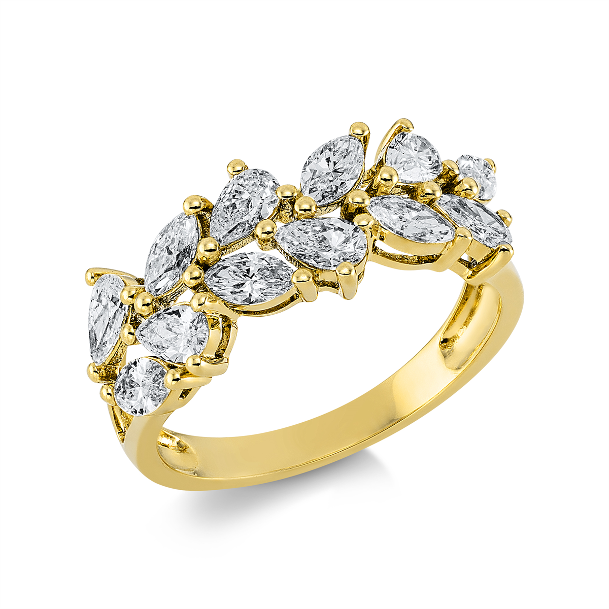 Ring  18kt Gelbgold mit 1,34ct Diamanten