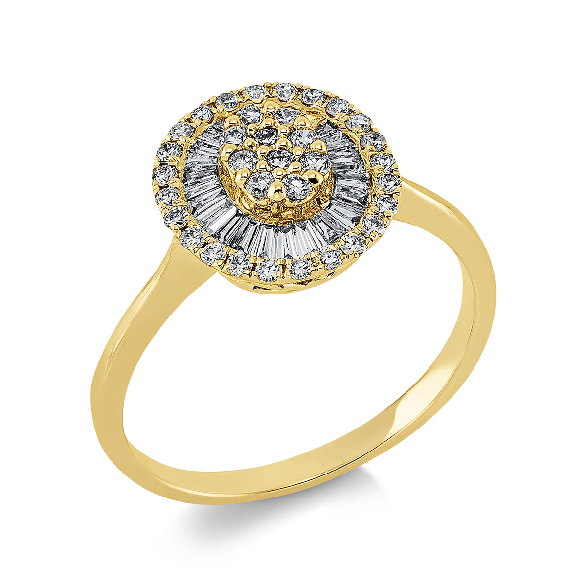 Ring  18kt Gelbgold mit 0,55ct Diamanten