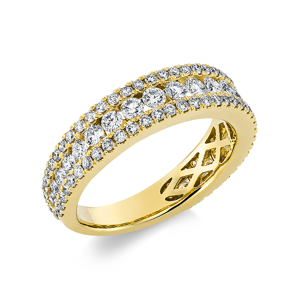 Ring  18kt Gelbgold mit 1,33ct Diamanten