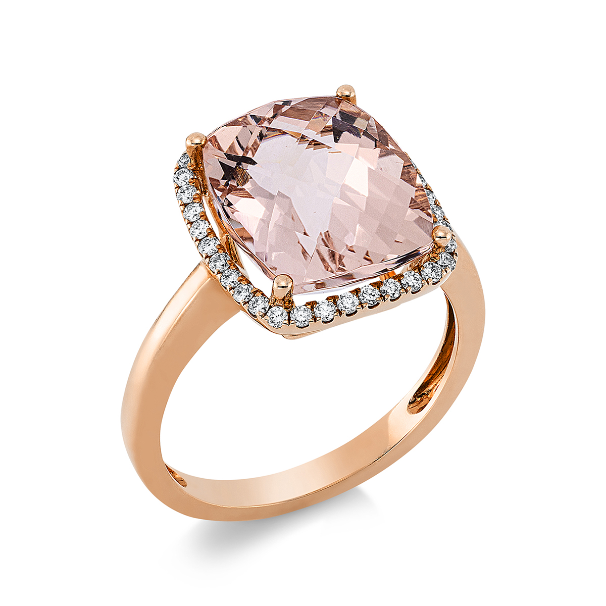 Fashion Farbstein Ring   14kt Rotgold 