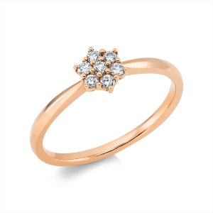 Ring  18kt Gelbgold mit 0,15ct Diamanten