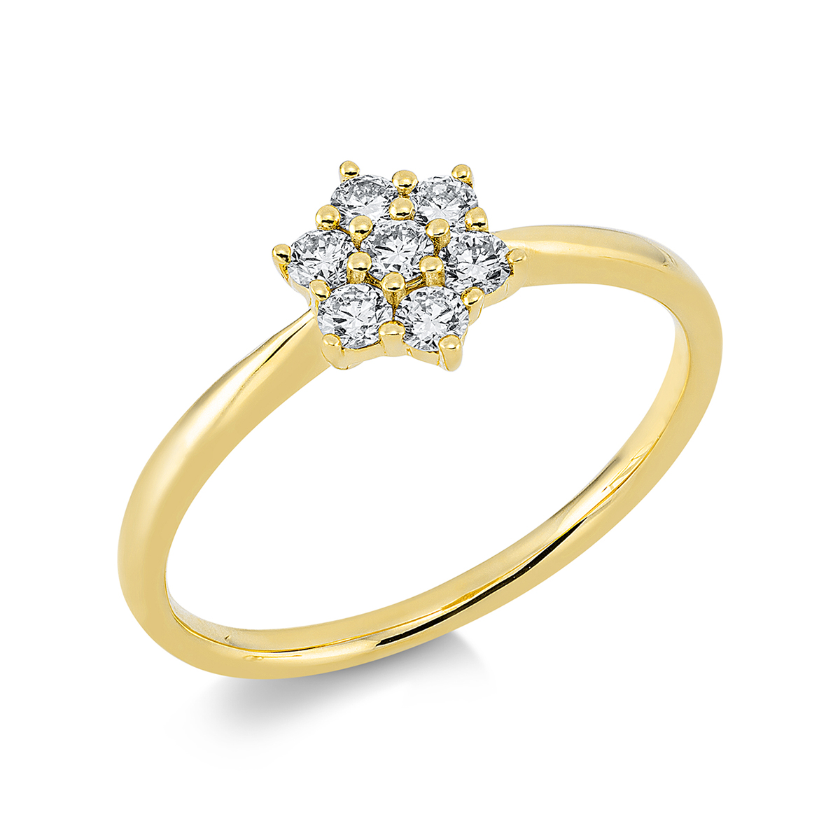 Ring  18kt Gelbgold mit 0,25ct Diamanten