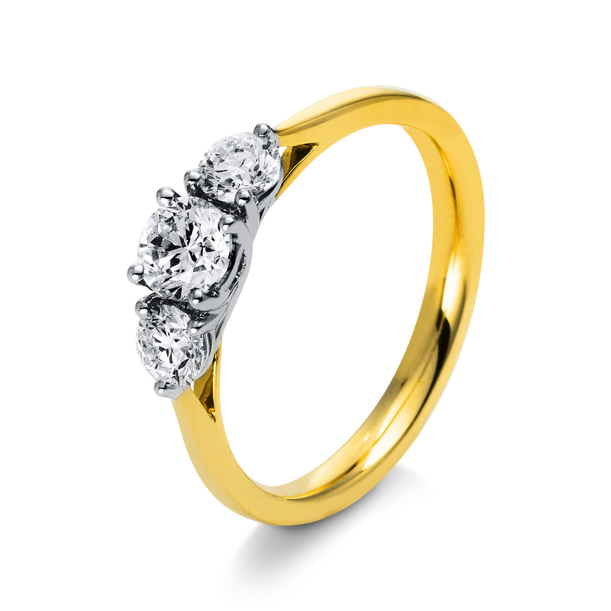 Ring  18kt Gelbgold / Weißgold mit 0,80ct Diamanten