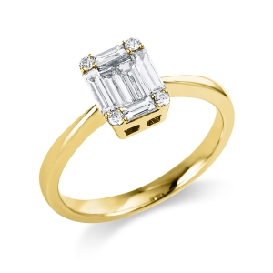 Ring  18kt Gelbgold mit 0,31ct Diamanten