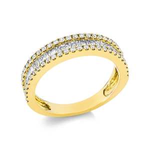 Ring  18kt Gelbgold mit 0,81ct Diamanten