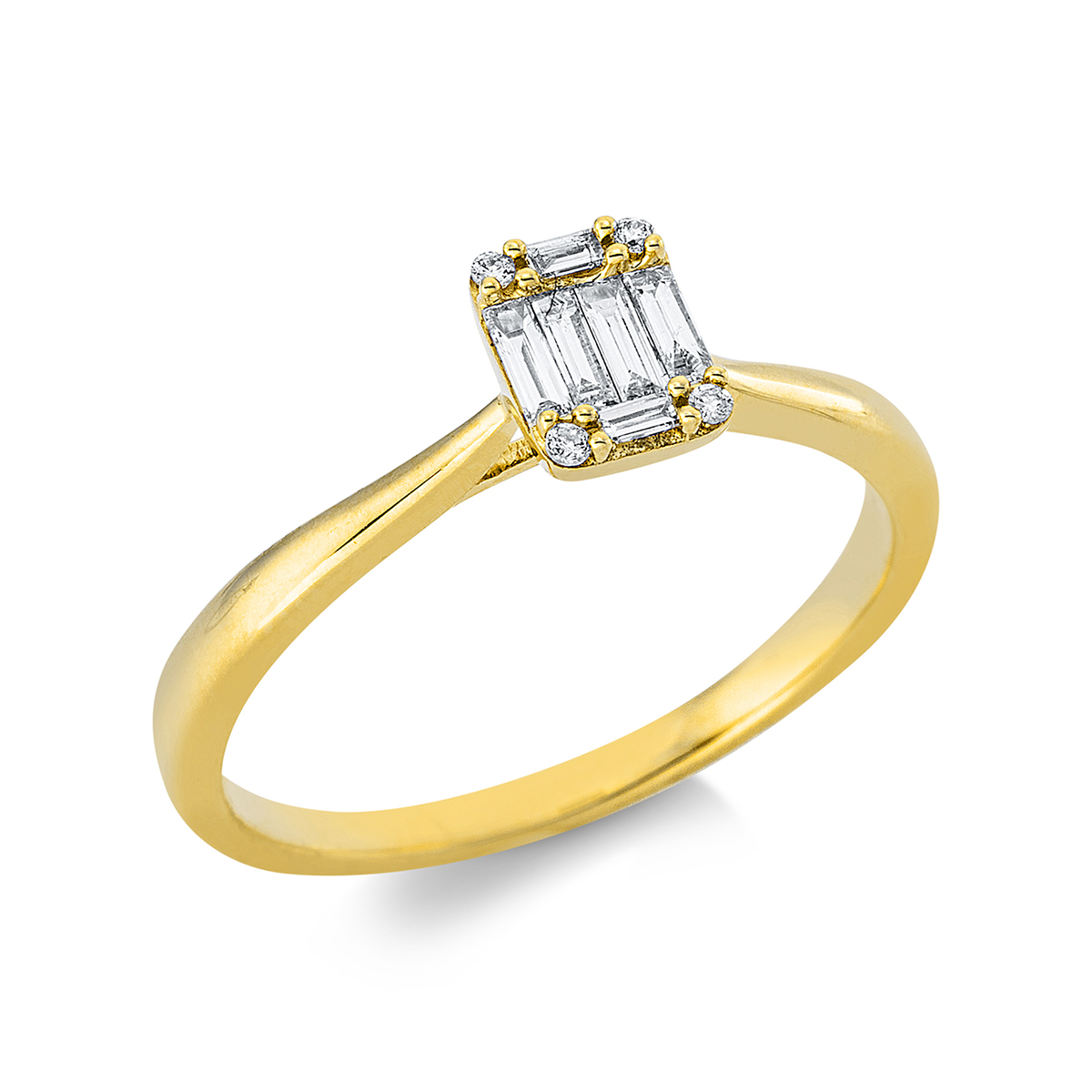 Ring  18kt Gelbgold mit 0,14ct Diamanten