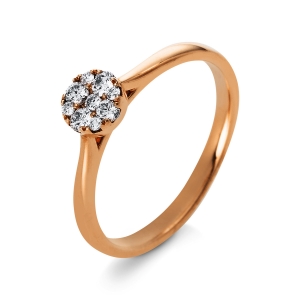 Ring  18kt Gelbgold mit 0,18ct Diamanten