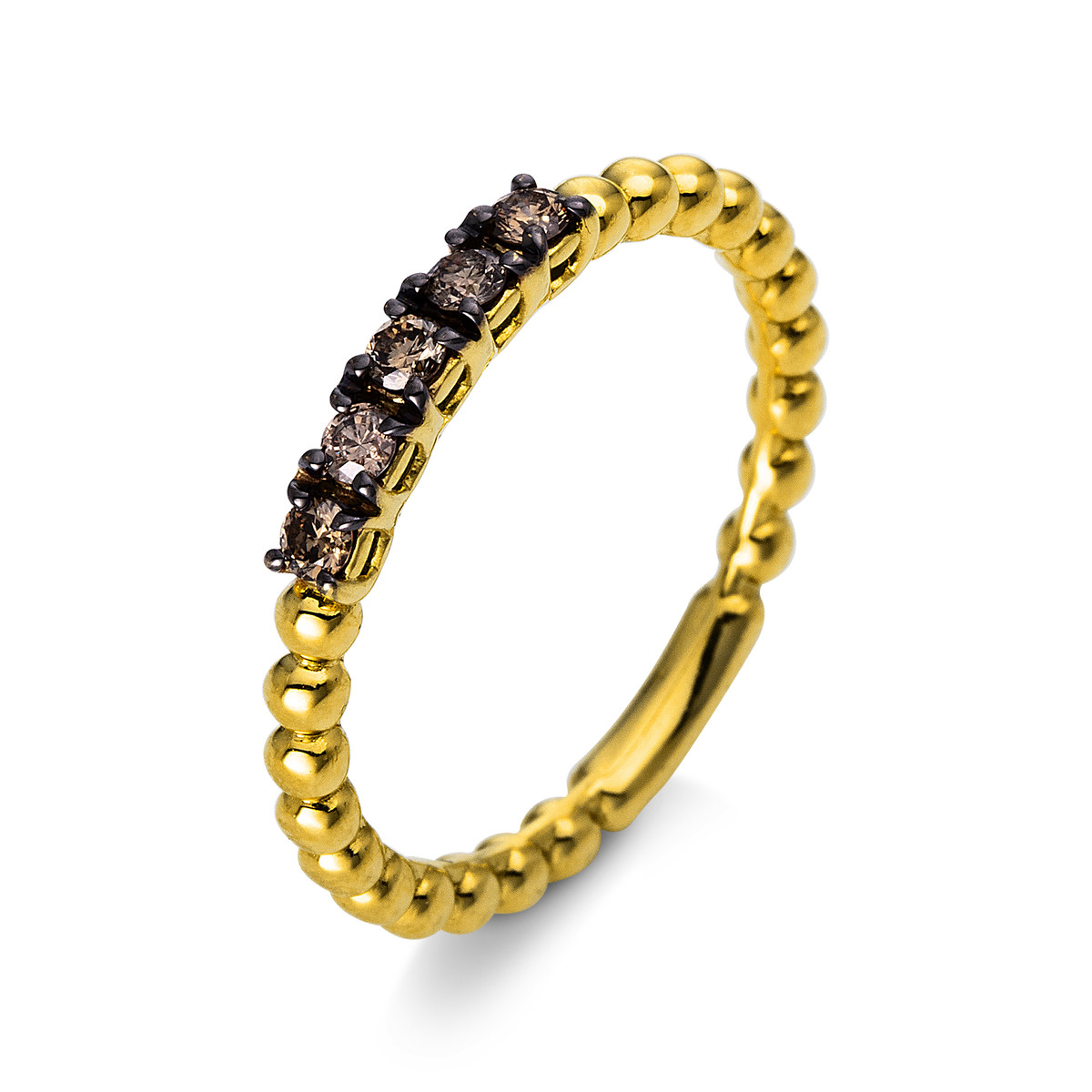 Ring  14kt Gelbgold mit 0,22ct Diamanten