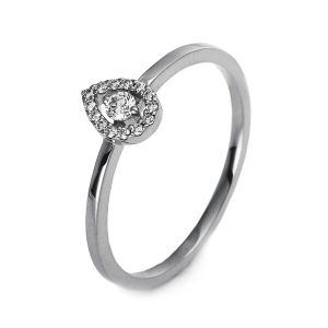 Ring  14kt Gelbgold mit 0,10ct Diamanten