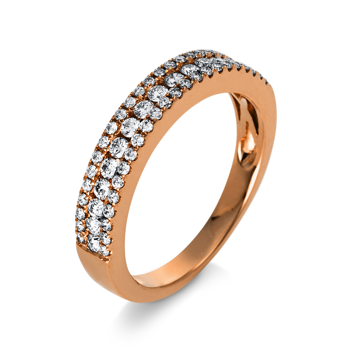 Ring  18kt Rotgold mit 0,51ct Diamanten