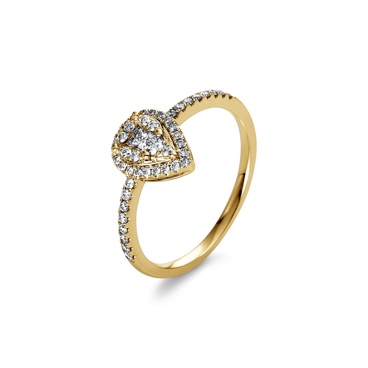 Ring  14kt Gelbgold mit 0,32ct Diamanten