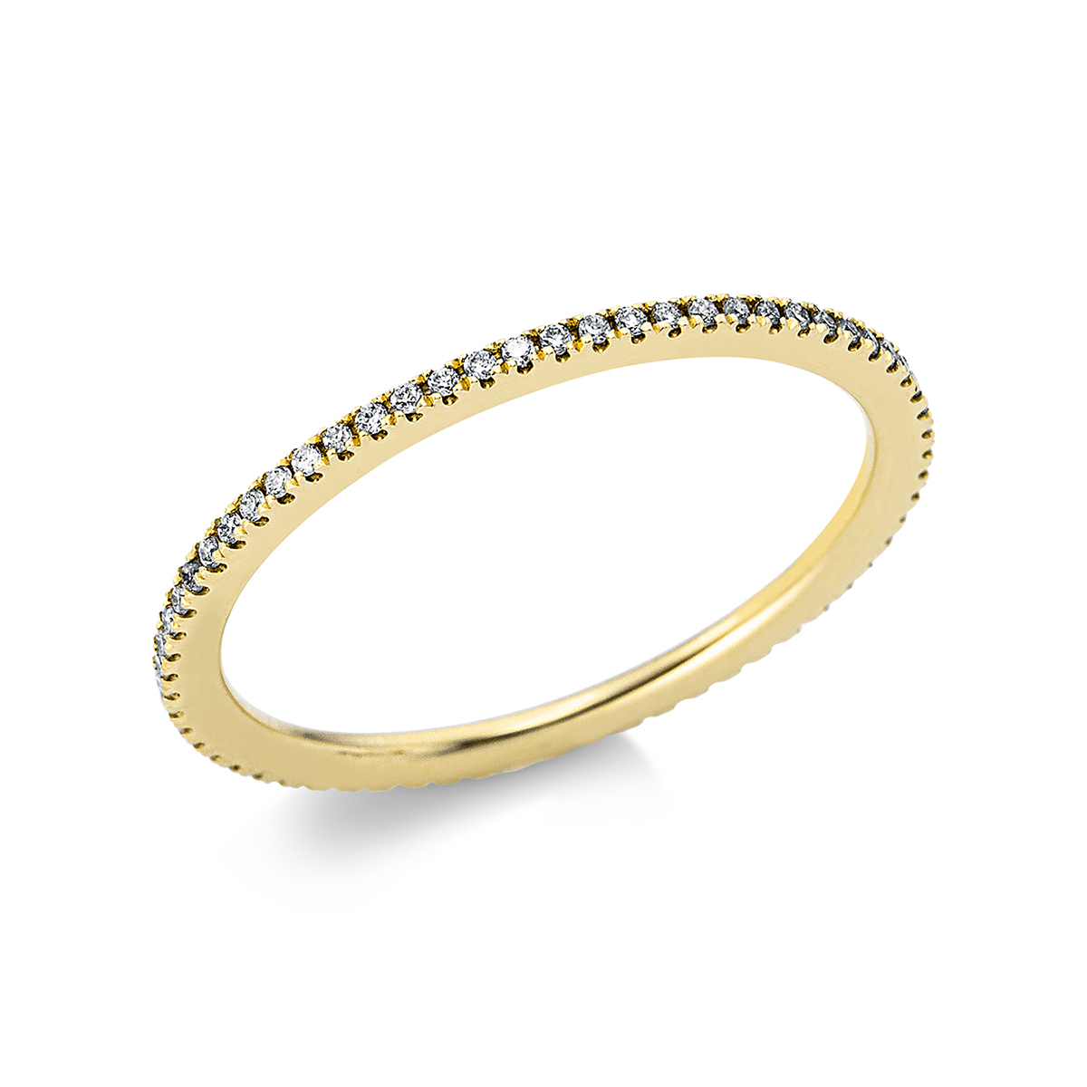 Infinity Memoire Ring  14kt Gelbgold mit 0,15ct Diamanten