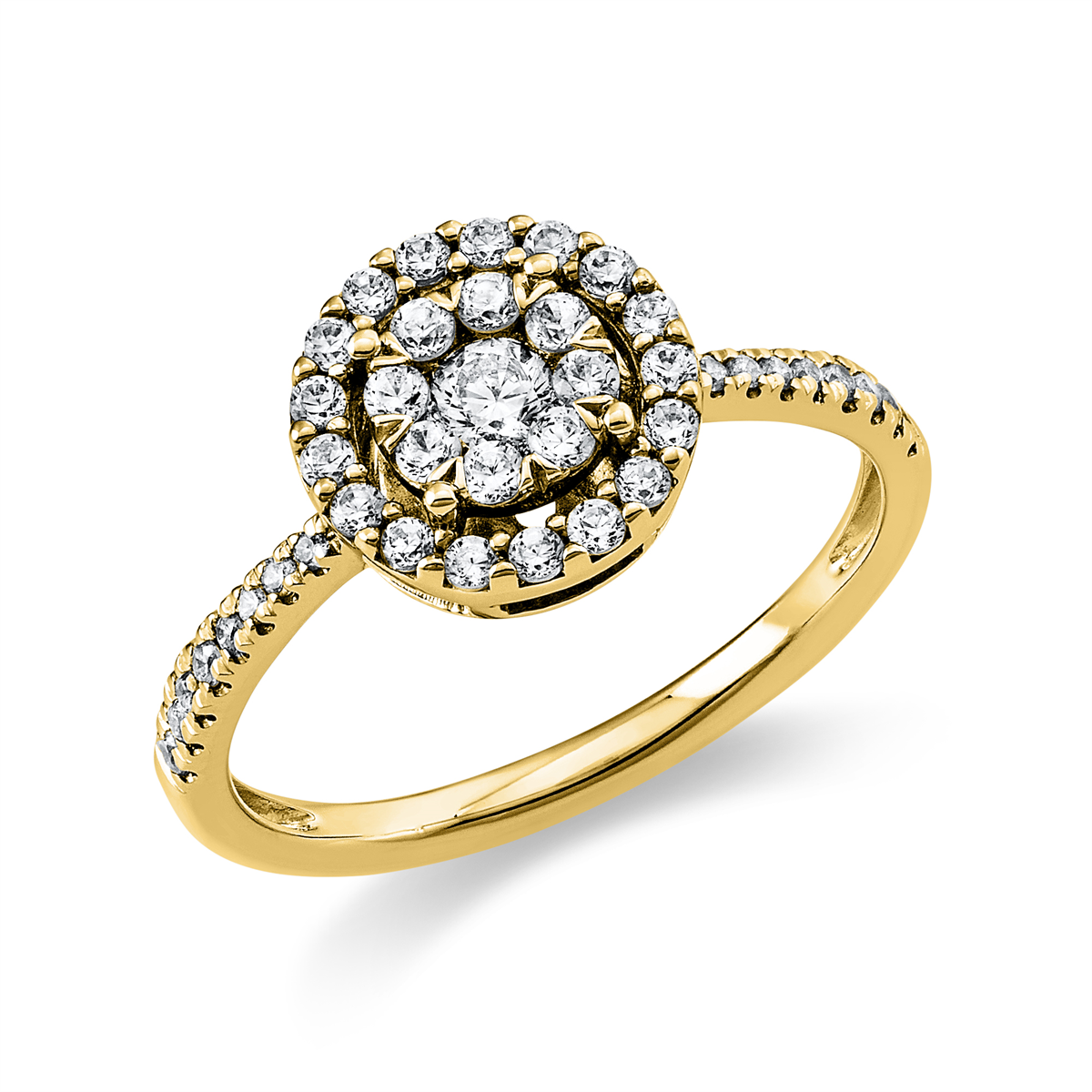 Ring  14kt Gelbgold mit 0,51ct Diamanten