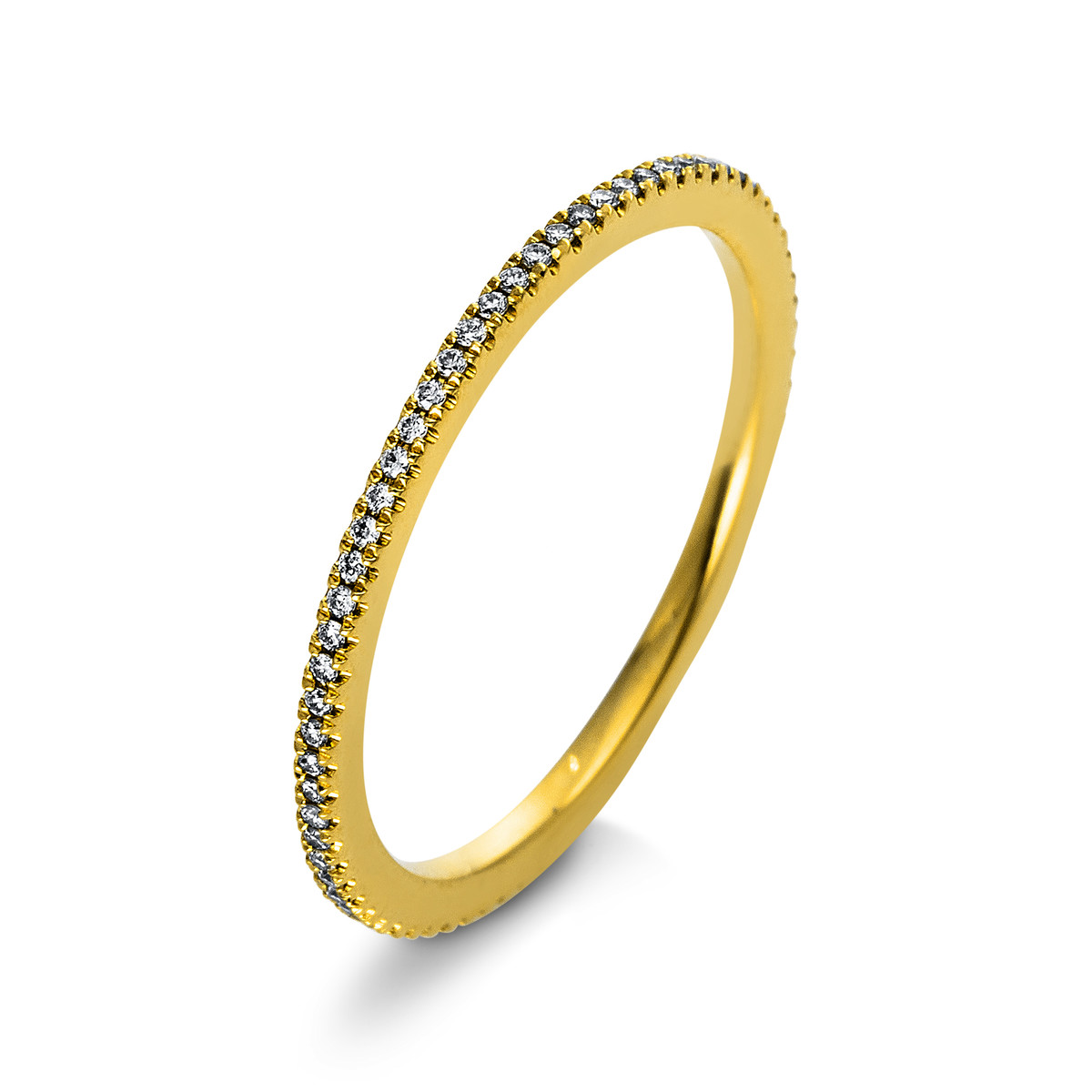 Infinity Memoire Ring  18kt Gelbgold mit 0,14ct Diamanten