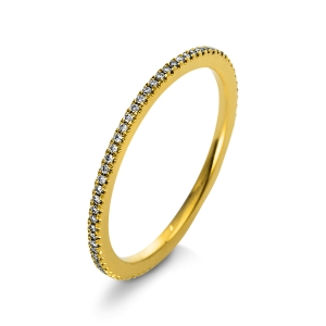 Infinity Memoire Ring  18kt Gelbgold mit 0,14ct Diamanten