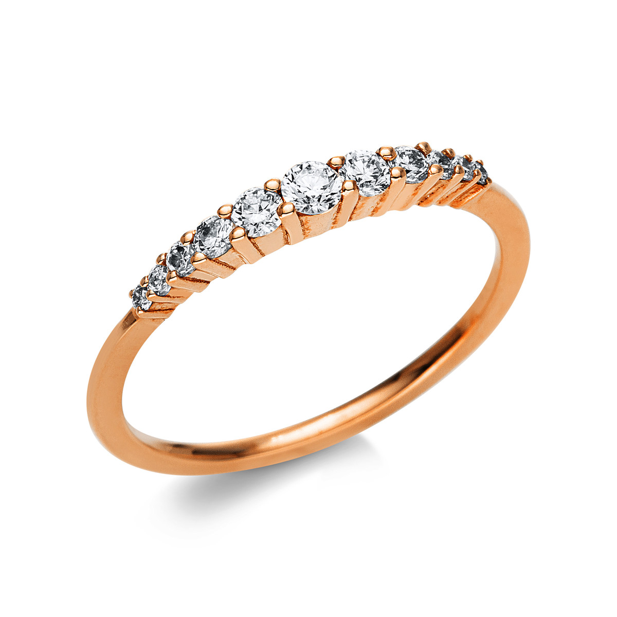 Ring  18kt Rotgold mit 0,23ct Diamanten