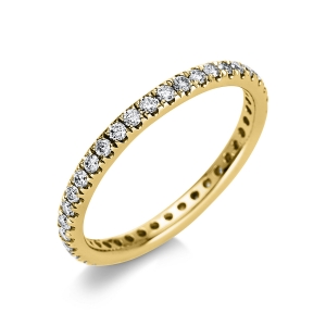 Infinity Memoire Ring  18kt Gelbgold mit 0,49ct Diamanten