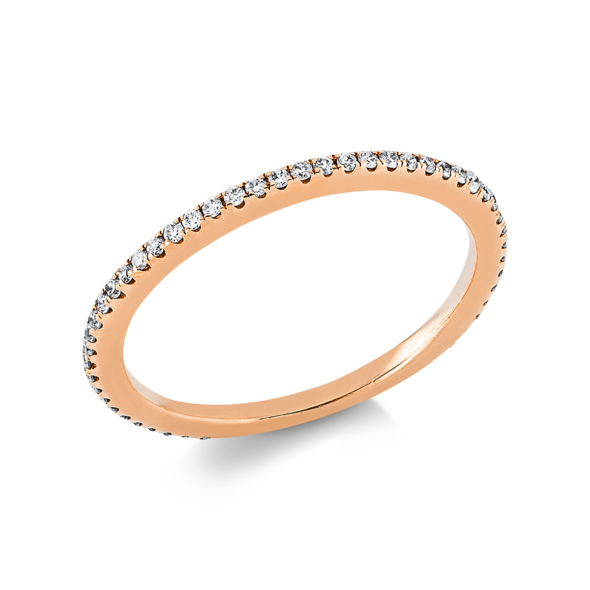 Infinity Memoire Ring  14kt Rotgold mit 0,15ct Diamanten