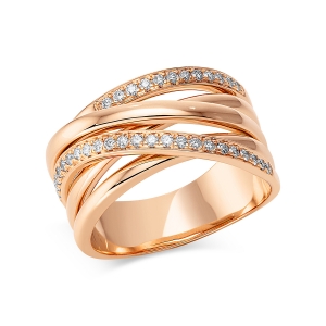 Ring  18kt Gelbgold mit 0,26ct Diamanten