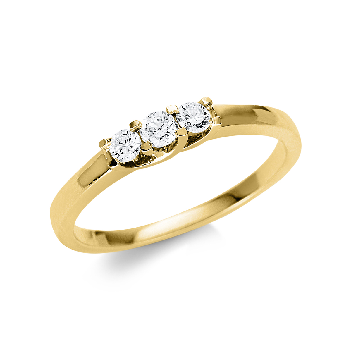 Ring  18kt Gelbgold mit 0,23ct Diamanten