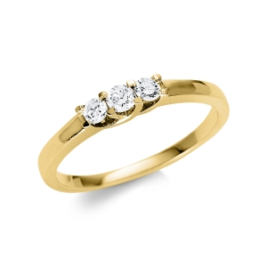 Ring  18kt Gelbgold mit 0,23ct Diamanten