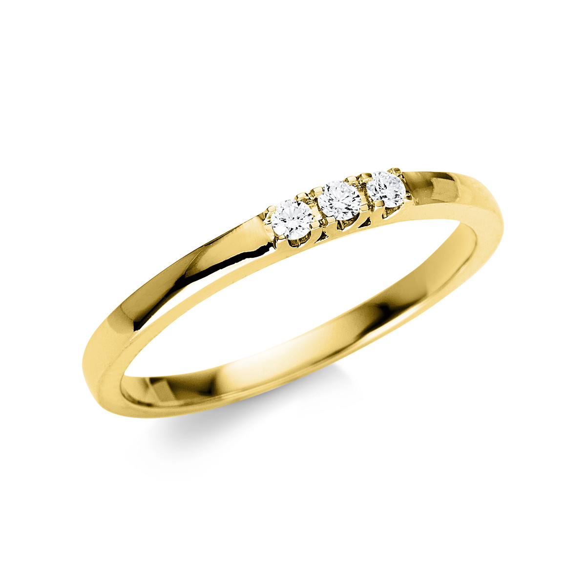 Ring  18kt Gelbgold mit 0,07ct Diamanten