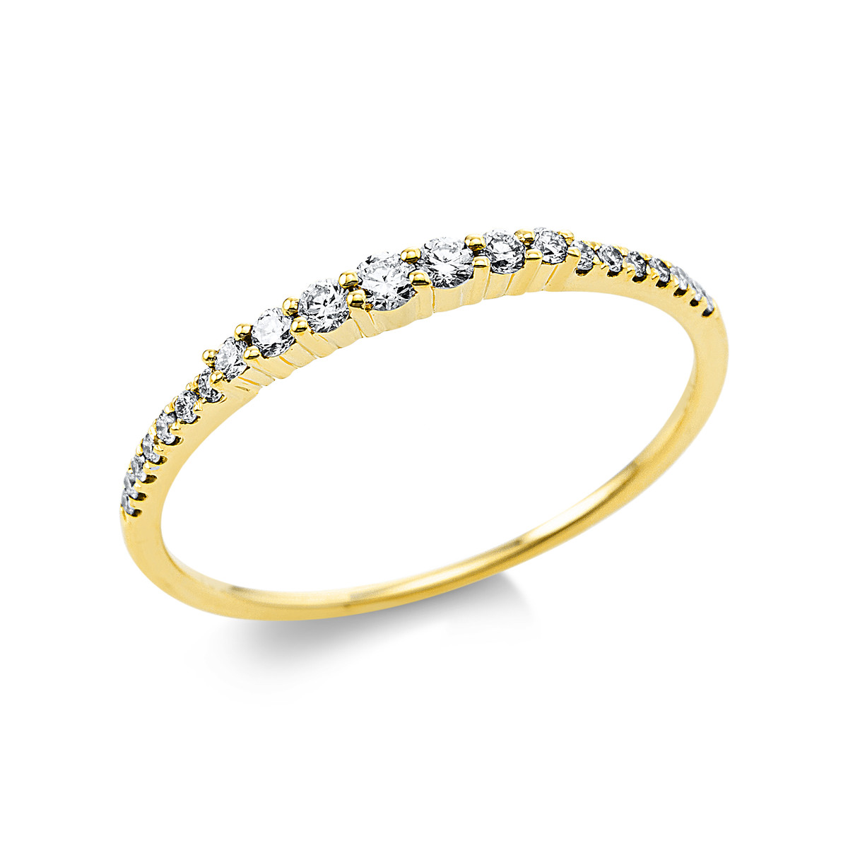 Ring  18kt Gelbgold mit 0,18ct Diamanten