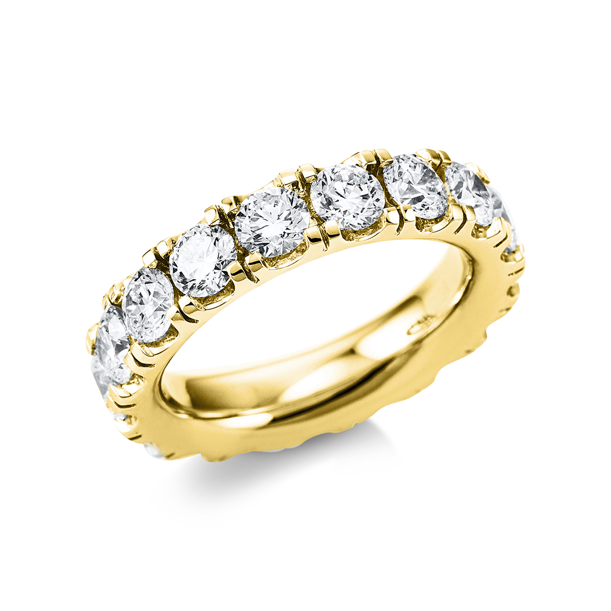 Infinity Memoire Ring  18kt Gelbgold mit 3,94ct Diamanten